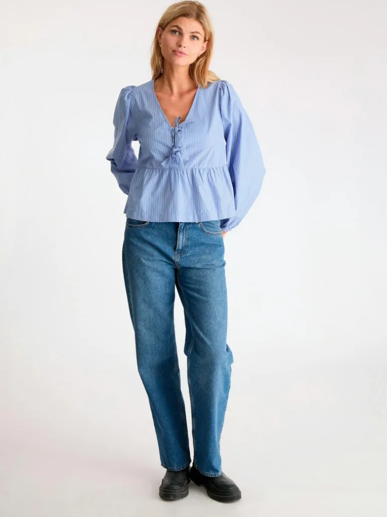 Esmée Stripe Blouse Blue