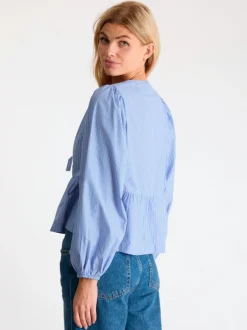 Esmée Stripe Blouse Blue