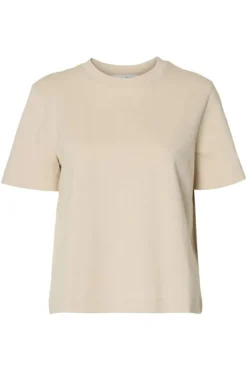 Essential Ss Boxy Tee Oatmeal