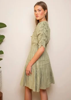 Fabienne Mini Dress Soft Sage