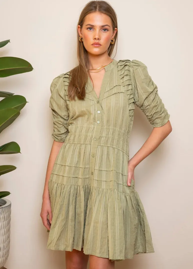 Fabienne Mini Dress Soft Sage