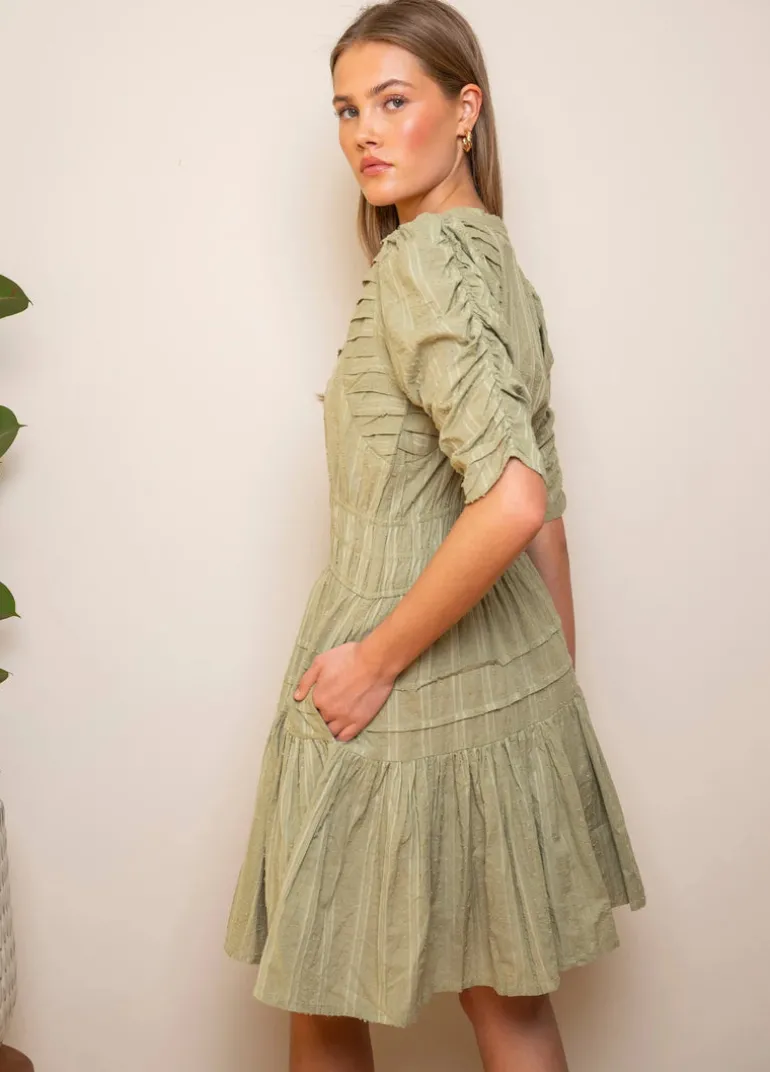 Fabienne Mini Dress Soft Sage