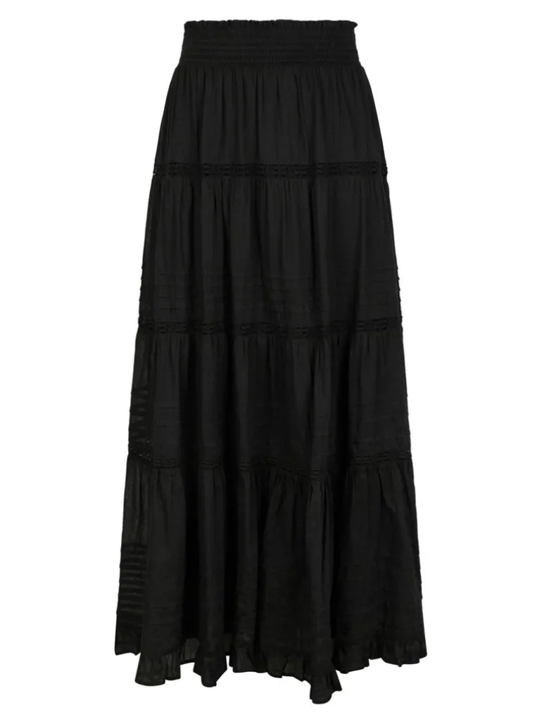 Felicia S Voile Skirt Black