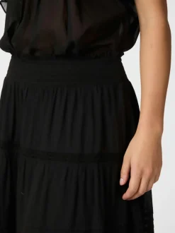 Felicia S Voile Skirt Black