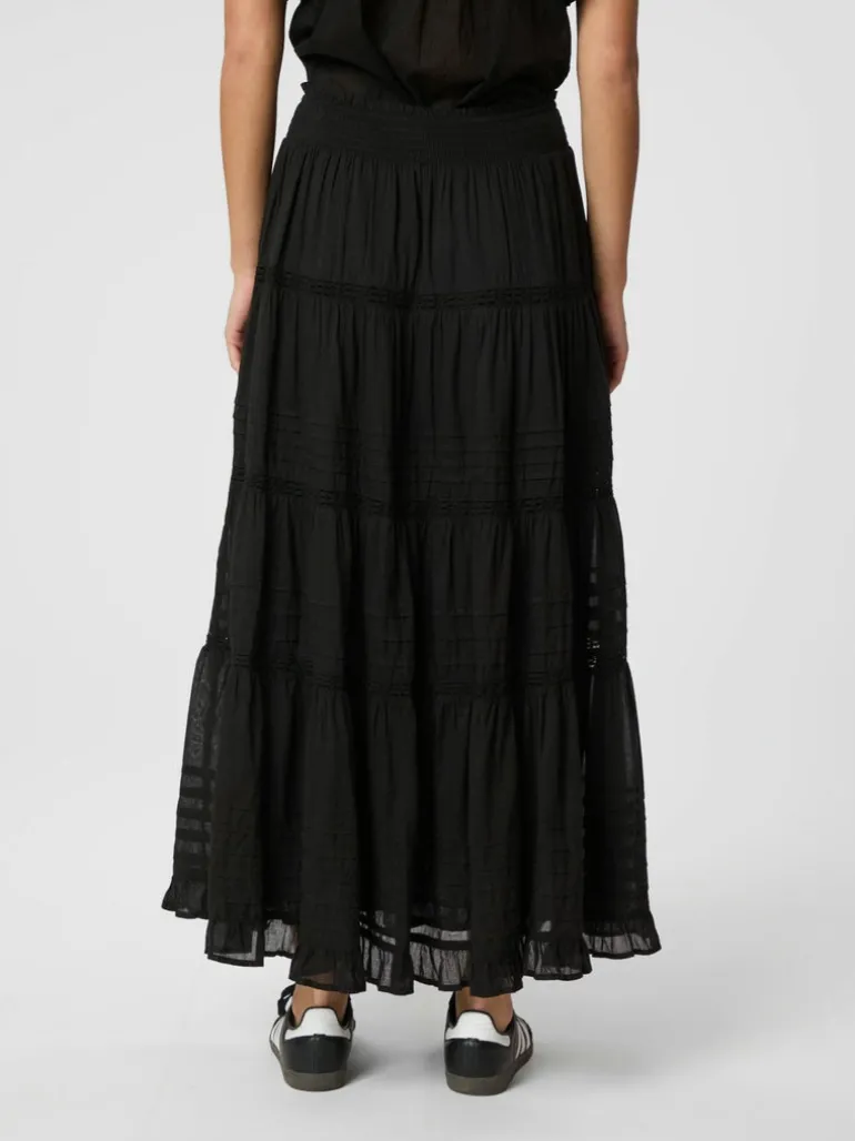 Felicia S Voile Skirt Black