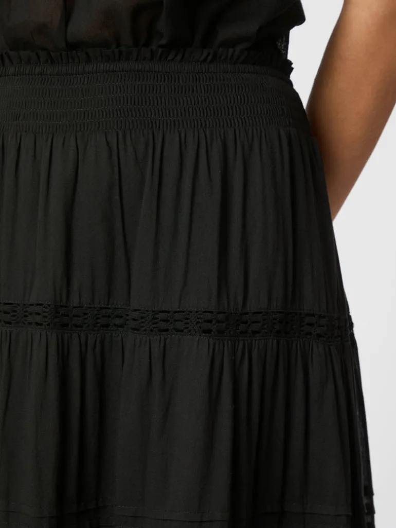Felicia S Voile Skirt Black