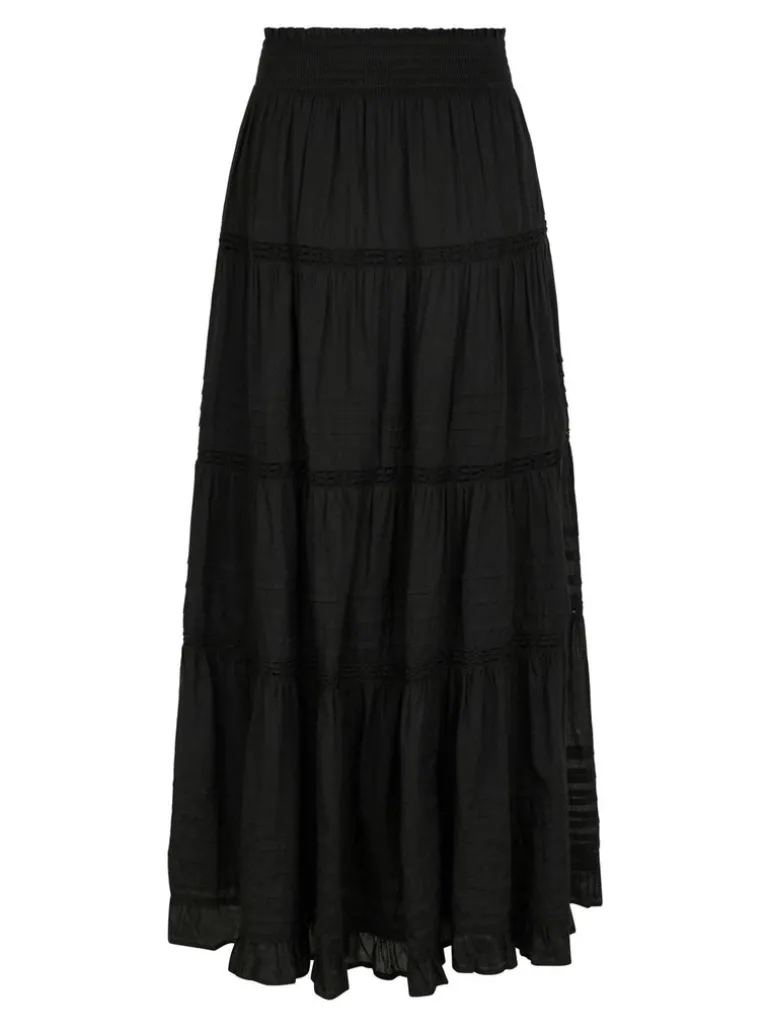 Felicia S Voile Skirt Black