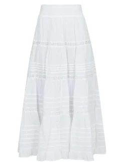Felicia S Voile Skirt White
