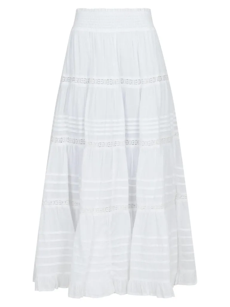 Felicia S Voile Skirt White