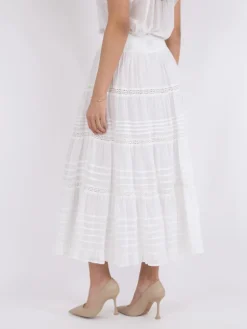 Felicia S Voile Skirt White