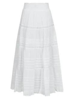 Felicia S Voile Skirt White