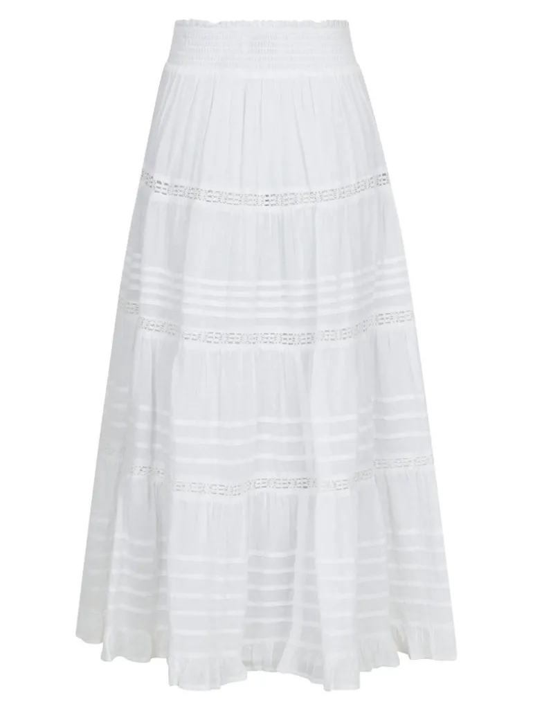 Felicia S Voile Skirt White