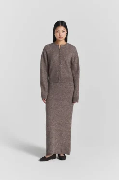 Filippa Knitted Cardigan Dk Truffle