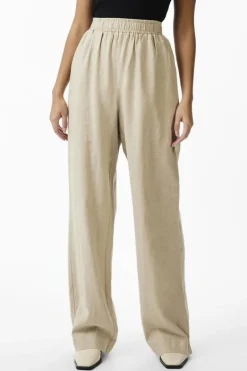 Flaxy Hw Linen Pant Birch