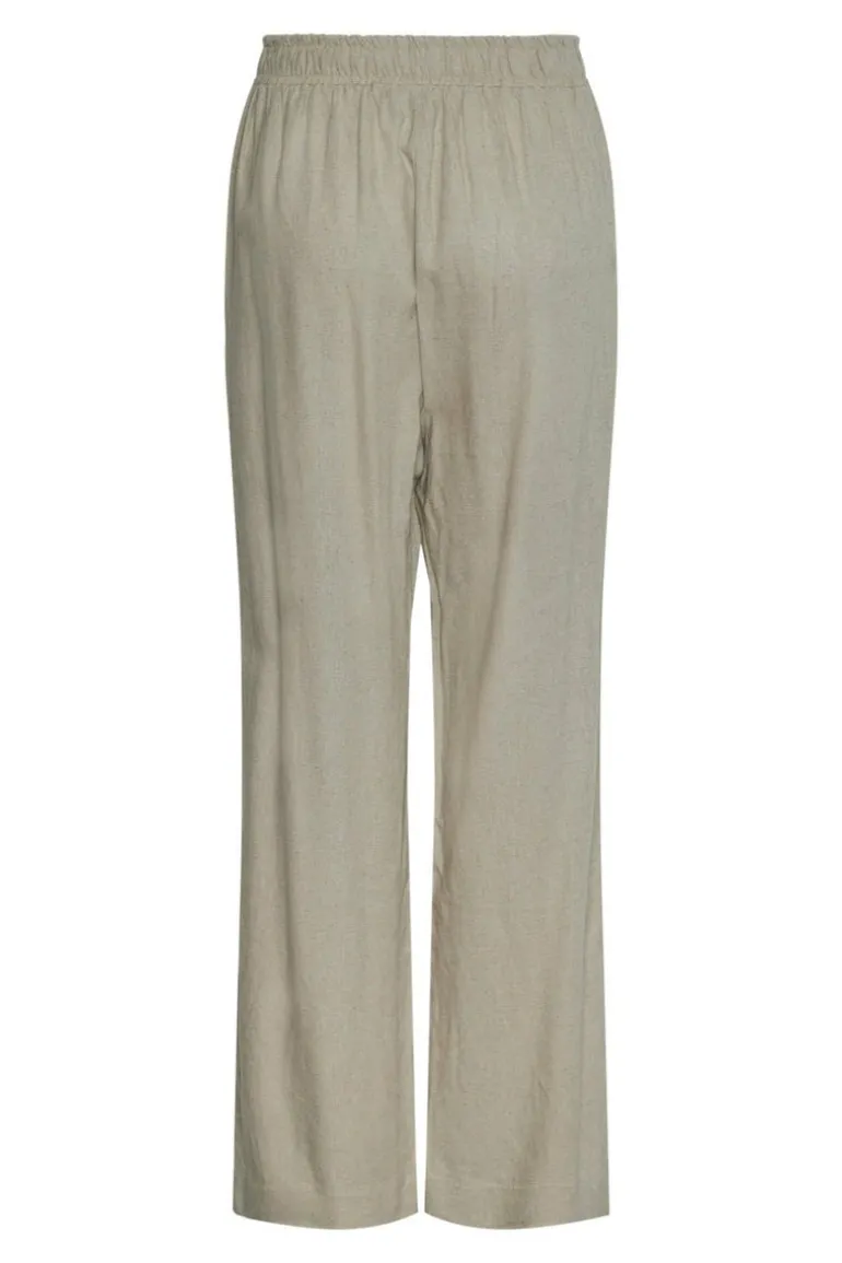 Flaxy Hw Linen Pant Birch
