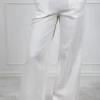 Flaxy Hw Linen Pant Star White
