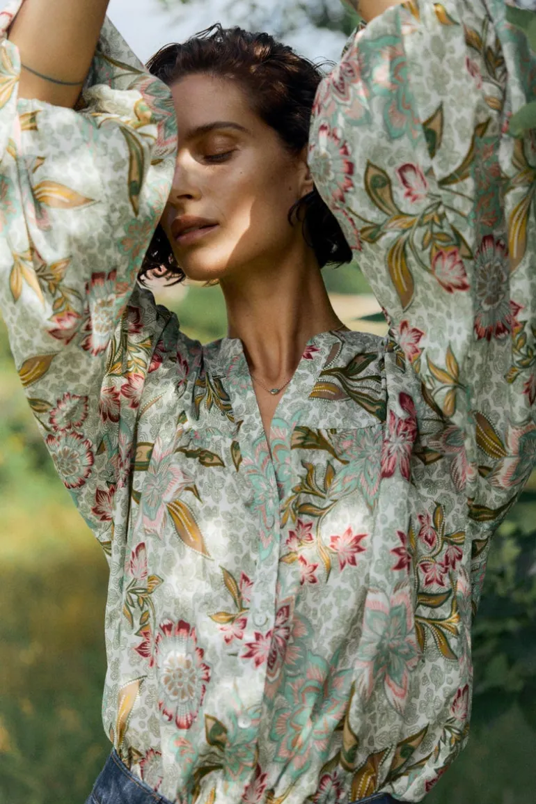 Florence Joan Blouse Sage Green
