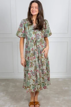 Florence Pia Dress Green