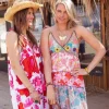 Flower Dress White Pink