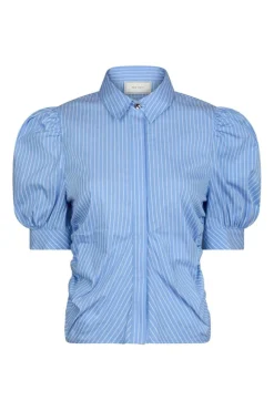 Frannie Stripe Shirt Light Blue