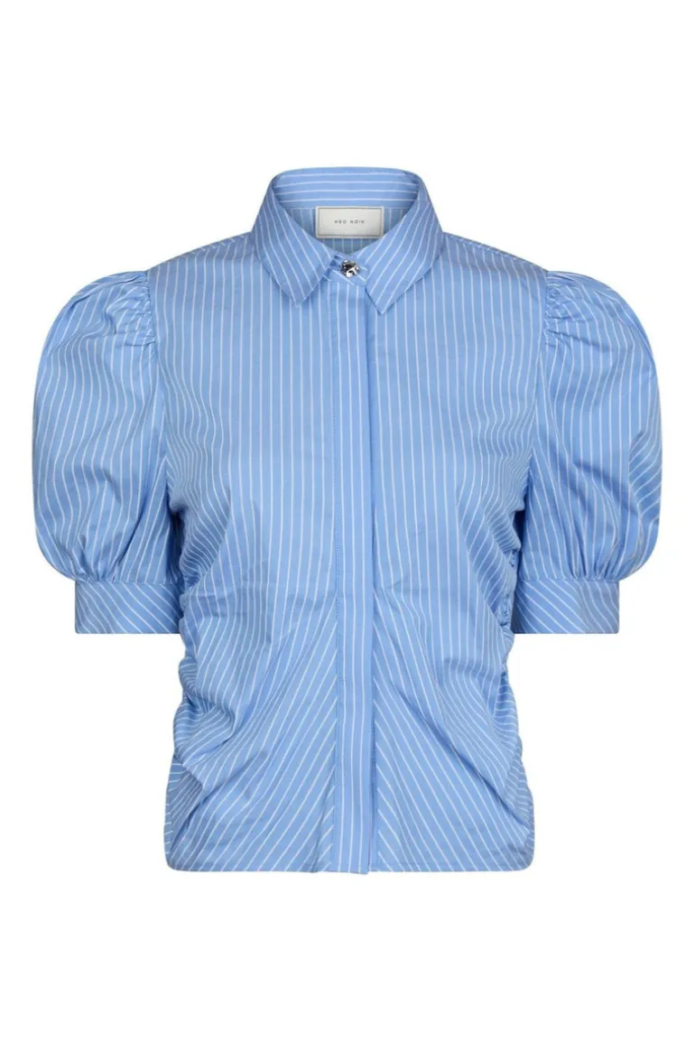 Frannie Stripe Shirt Light Blue