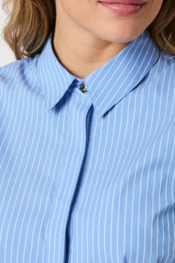 Frannie Stripe Shirt Light Blue