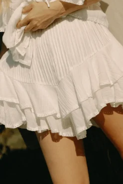 Frill Skirt Shorts Offwhite