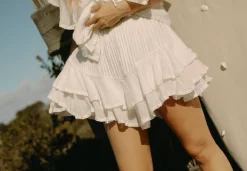 Frill Skirt Shorts Offwhite