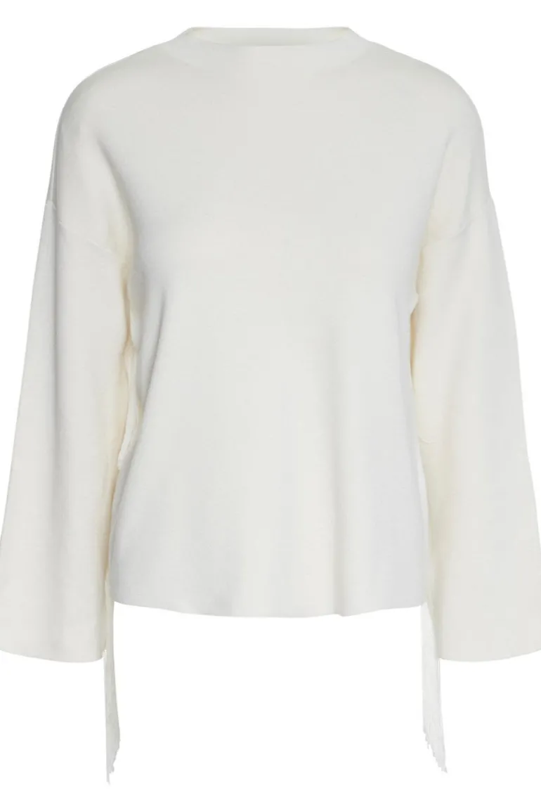 Fringa Ls O-Neck Knit Pullover Birch