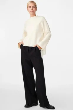 Fringa Ls O-Neck Knit Pullover Birch