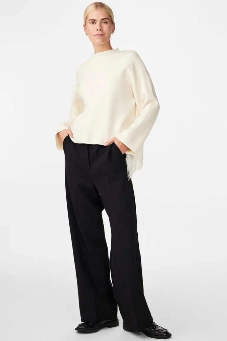 Fringa Ls O-Neck Knit Pullover Birch