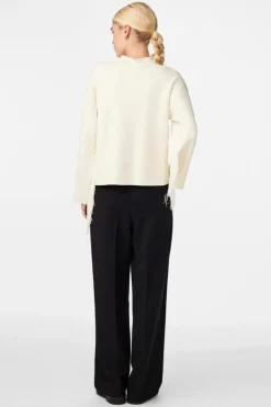 Fringa Ls O-Neck Knit Pullover Birch