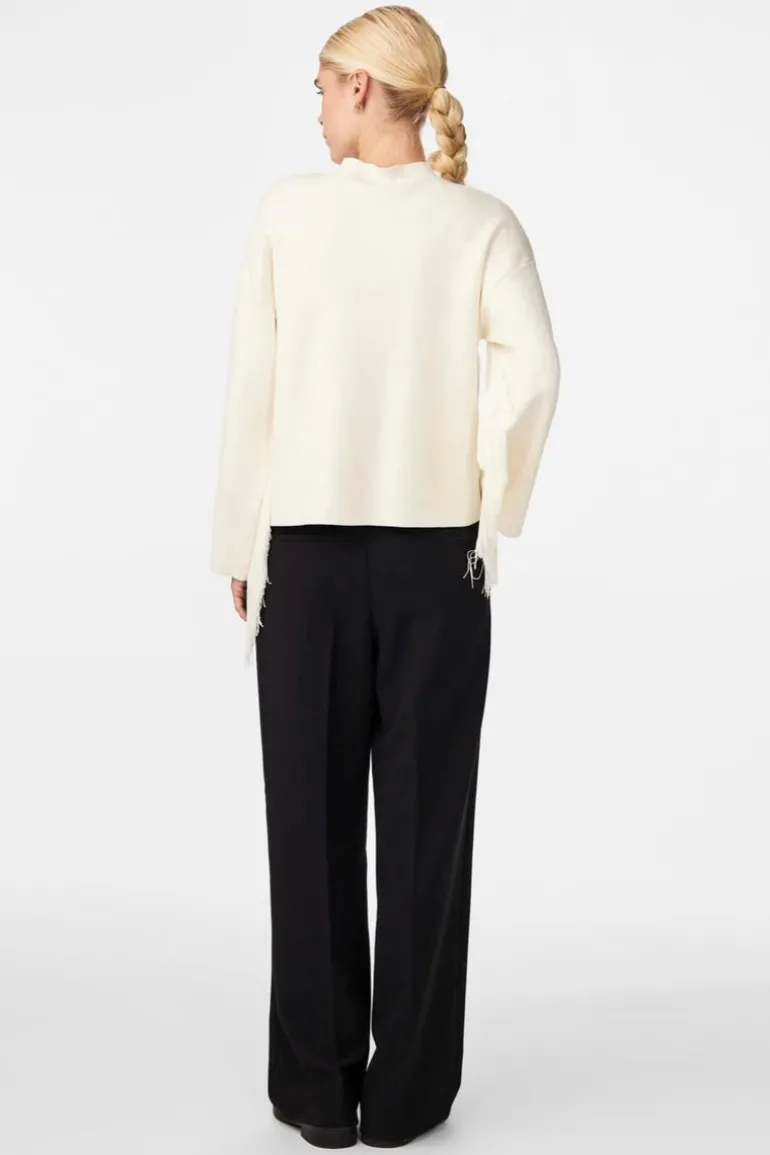 Fringa Ls O-Neck Knit Pullover Birch