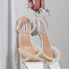 Gabby-P Sandal Ivory Satin