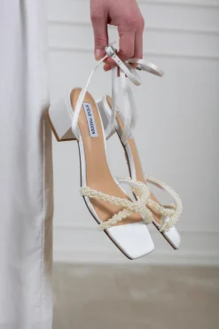 Gabby-P Sandal Ivory Satin