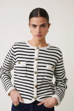 Gabriel Cardigan Blanc Casse