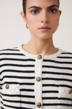 Gabriel Cardigan Blanc Casse