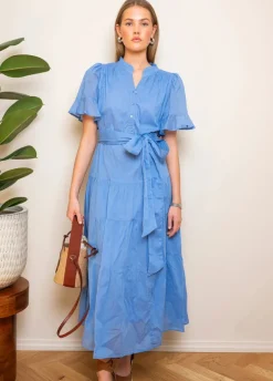 Gaia Dress Blue Voille