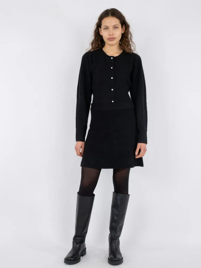 Gisa Knit Skirt Black