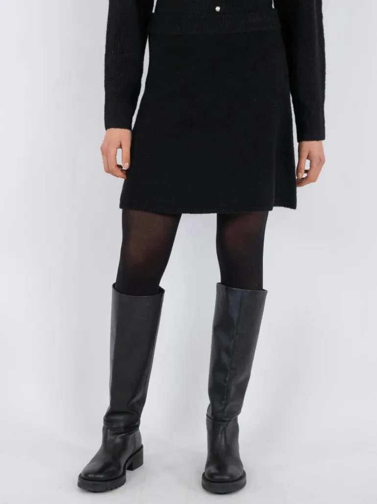 Gisa Knit Skirt Black