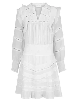 Harmoni S Voile Dress White