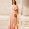 Heena Dress Soft Peach