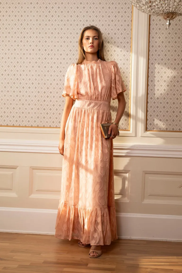Heena Dress Soft Peach