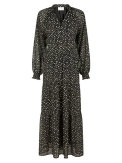 Hiko Secret Flower Dress Black