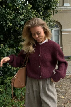 Ida Cardigan Bordeaux