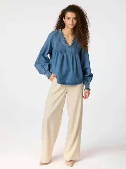 Ililo Denim Blouse Blue