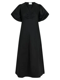 Illana Poplin Dress Black