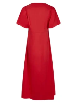 Illana Poplin Dress Red