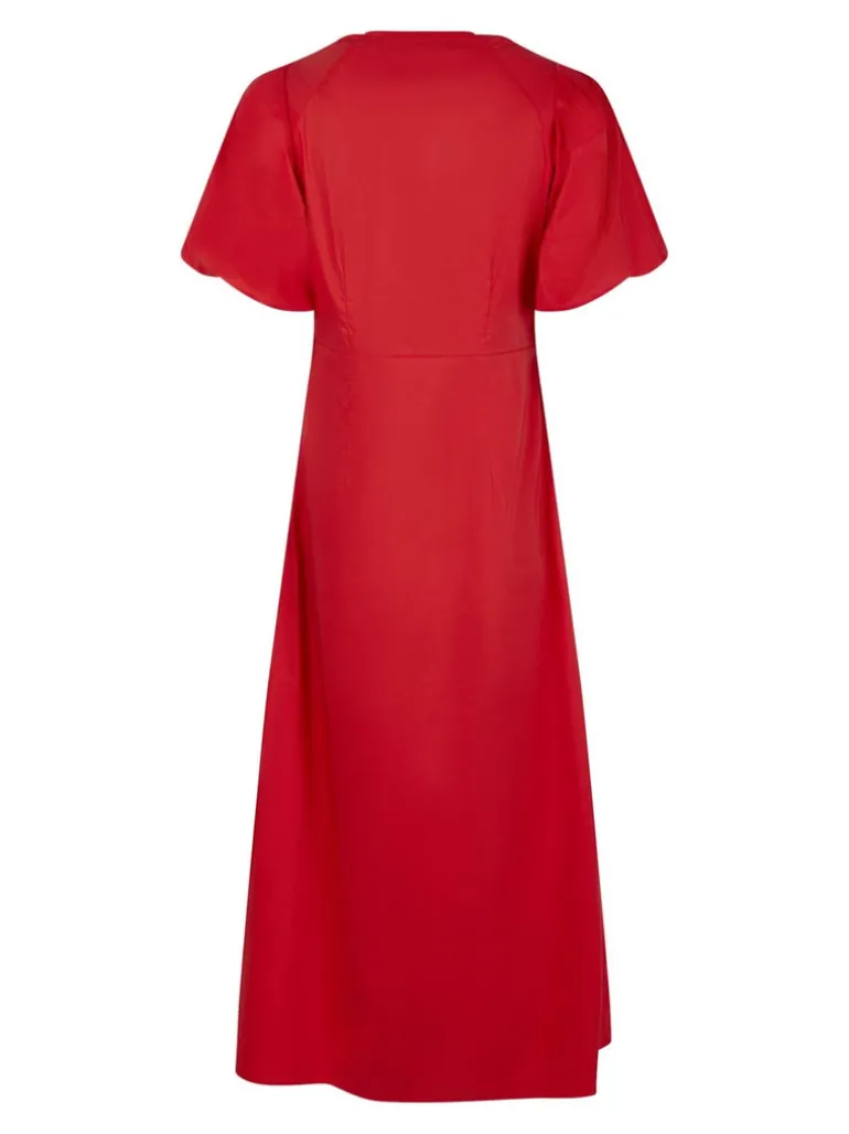 Illana Poplin Dress Red