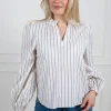 Infinity Blouse Cream Stripe